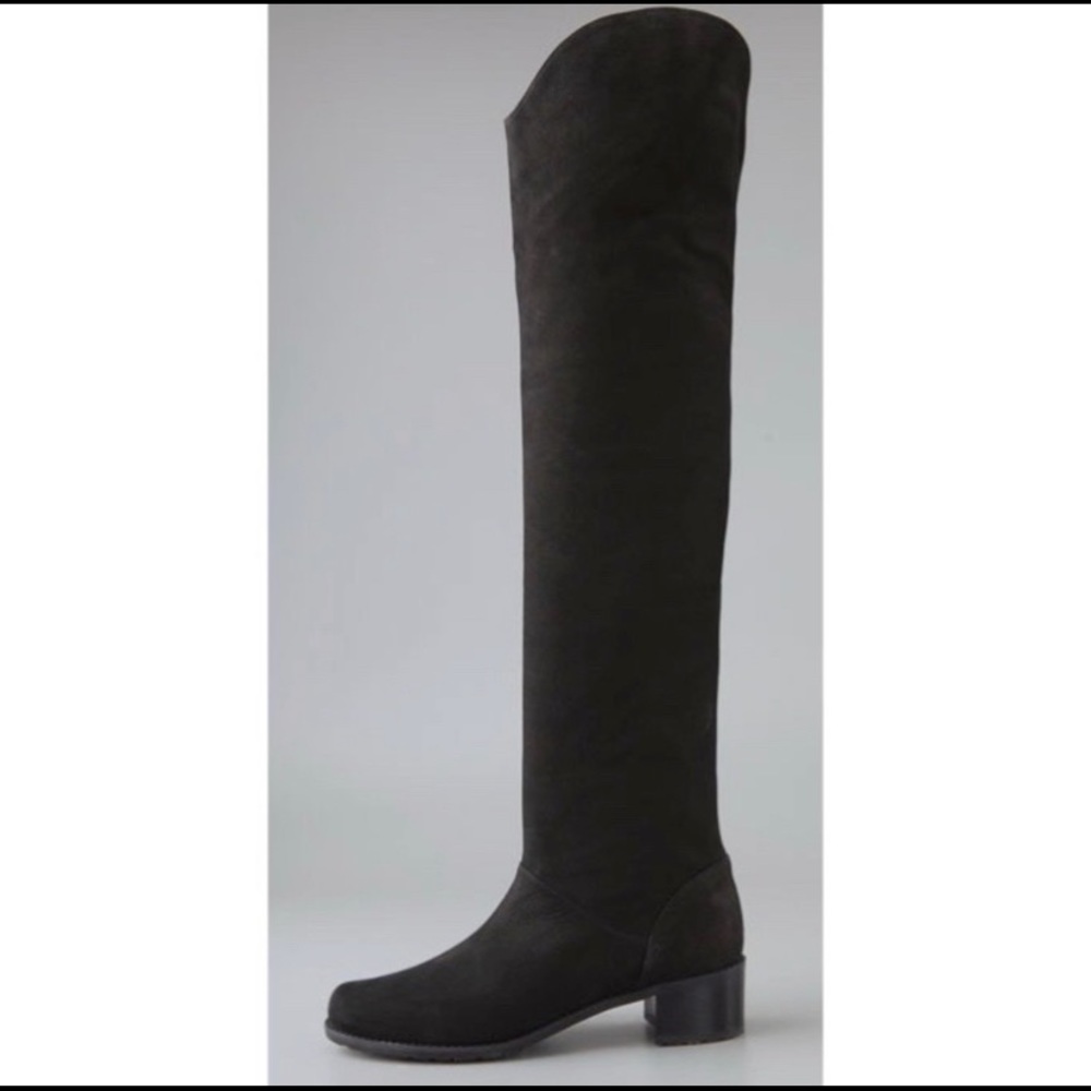 STUART WEITZMAN Over the Knee Suede Leather Boots